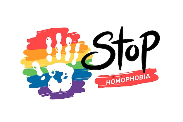 Stop Homophobia Concept | Free Vector