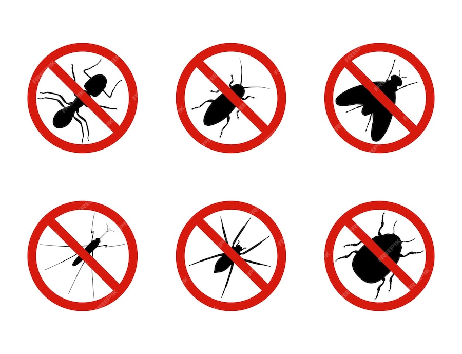 Premium Vector | Stop insects signs, vector illustration