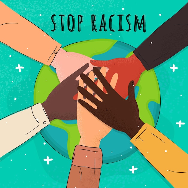 Stop Racism Illustration | Free Vector