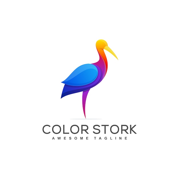 Download Stork concept illustration vector template | Premium Vector