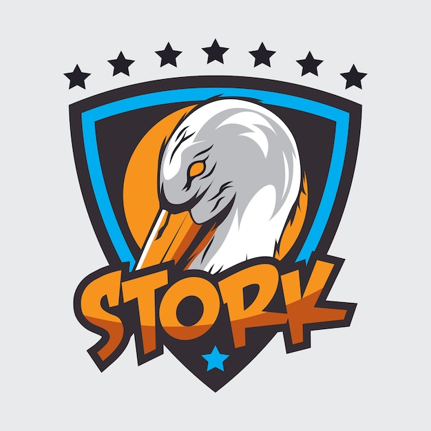 Premium Vector | Stork logo