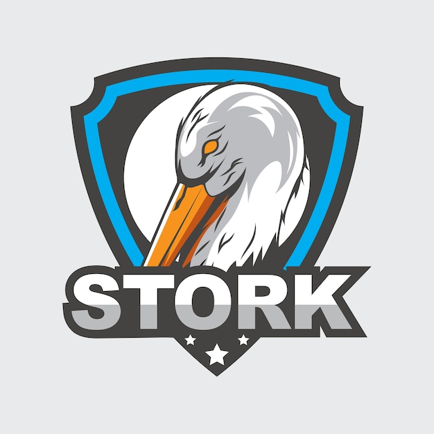 Premium Vector | Stork logo