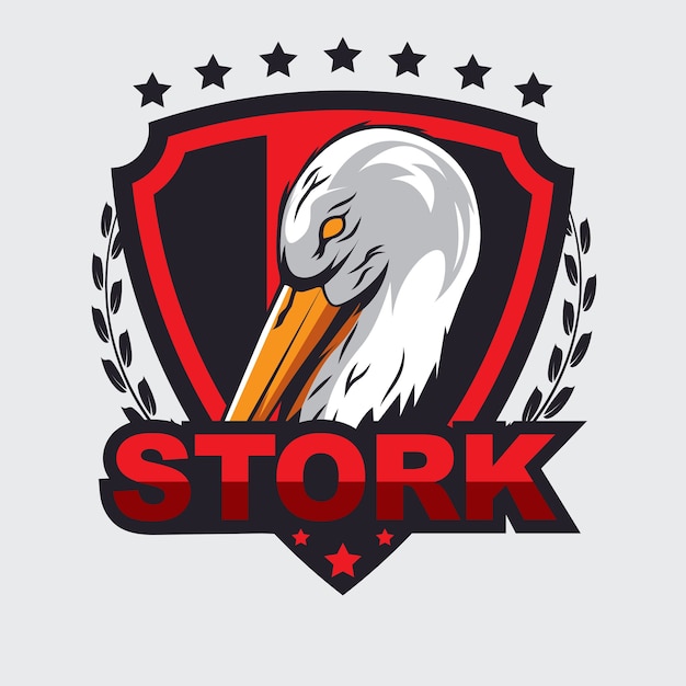 Premium Vector | Stork logo