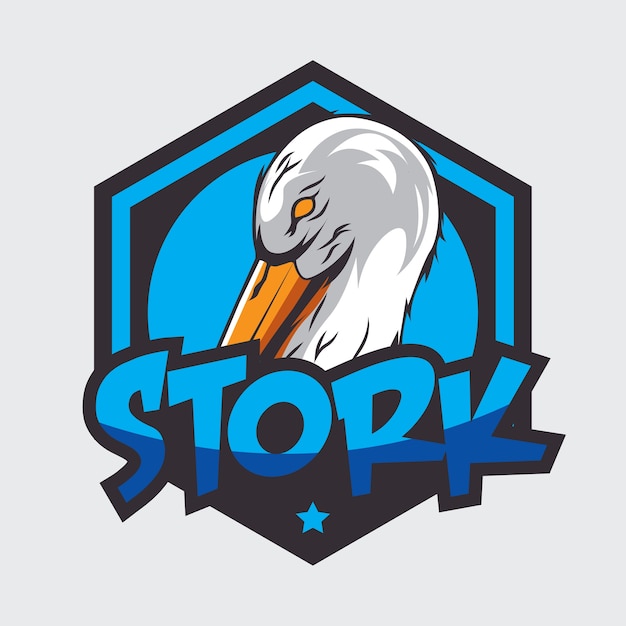 Premium Vector | Stork logo