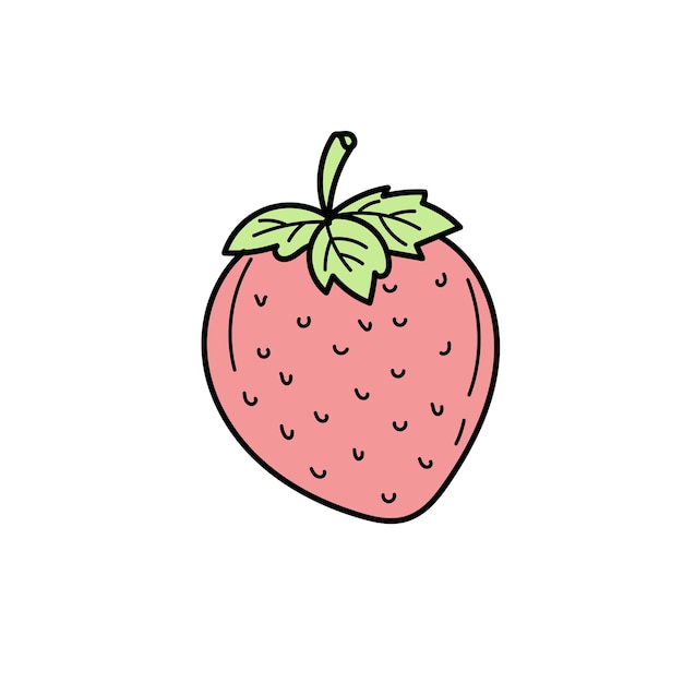 Premium Vector | Strawberry. hand drawn, graphic element, stylized ...