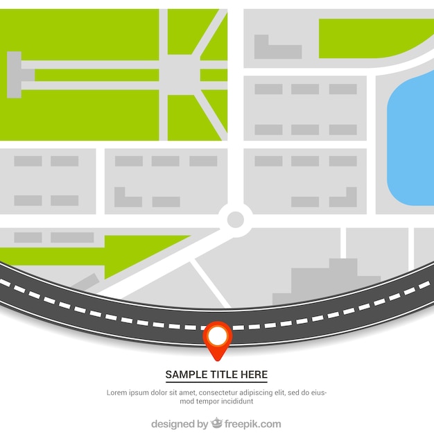 Blank Street Map Template