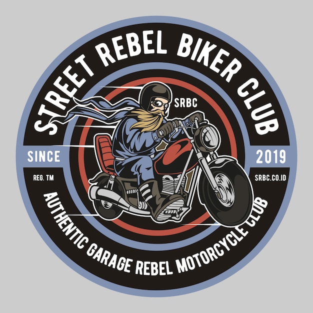 Premium Vector | Street rebel biker club