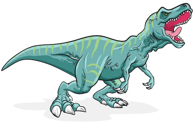 dinosaur with stripes on back