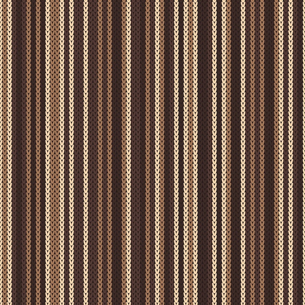 Premium Vector Striped Knitting Seamless Pattern