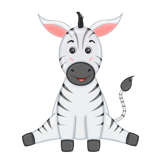 Download Free Striped Zebra Sits Legs Apart And Smiles Premium Vector Use our free logo maker to create a logo and build your brand. Put your logo on business cards, promotional products, or your website for brand visibility.