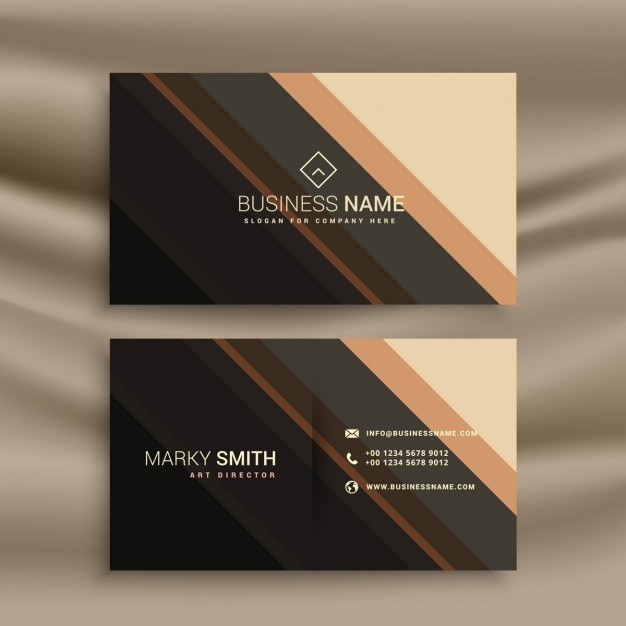 Stripes business card with diagonal\
lines