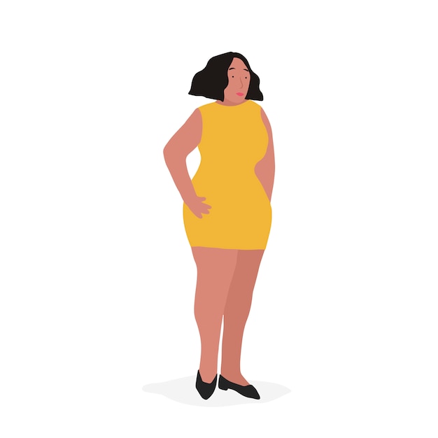 Free Vector Strong African American Woman Full Body Vector