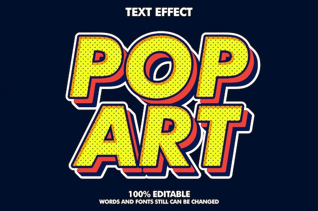 Download Free Strong Bold Retro Pop Art Text Effect For Old Style Premium Vector Use our free logo maker to create a logo and build your brand. Put your logo on business cards, promotional products, or your website for brand visibility.