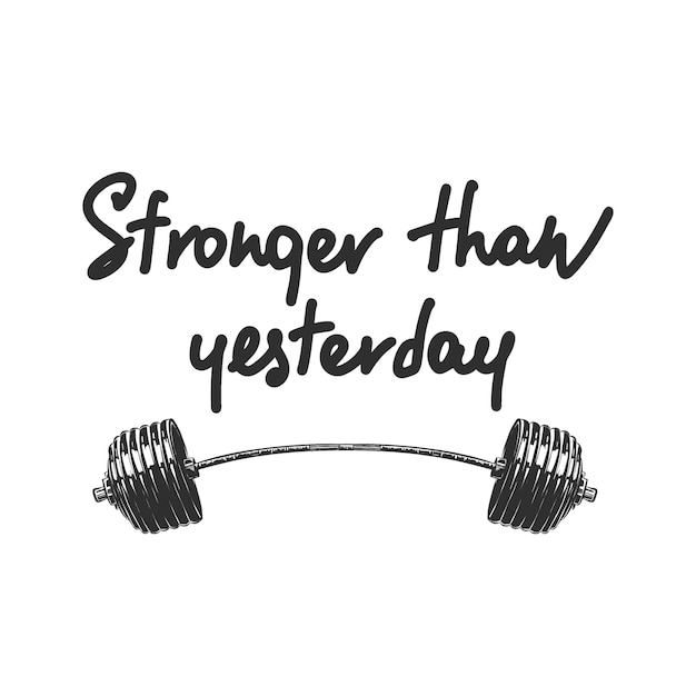 premium-vector-stronger-than-yesterday-gym-motivational-quote