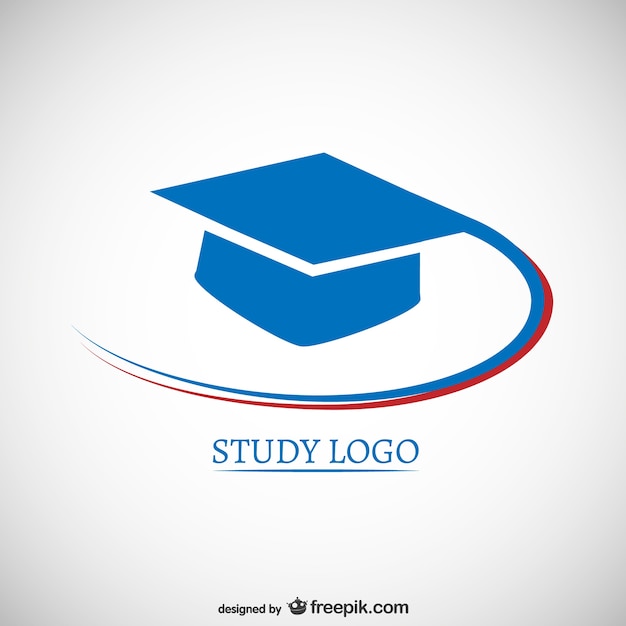 Download Free Study Logo With Mortarboard Free Vector Use our free logo maker to create a logo and build your brand. Put your logo on business cards, promotional products, or your website for brand visibility.