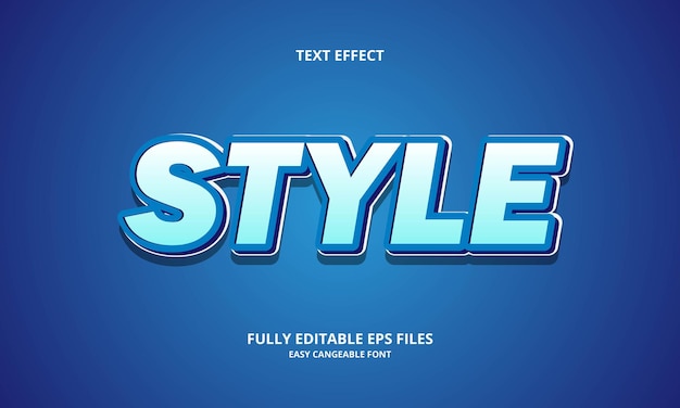 Premium Vector | Style text effect design template