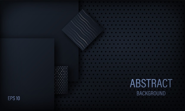Premium Vector | Stylish black abstract background.