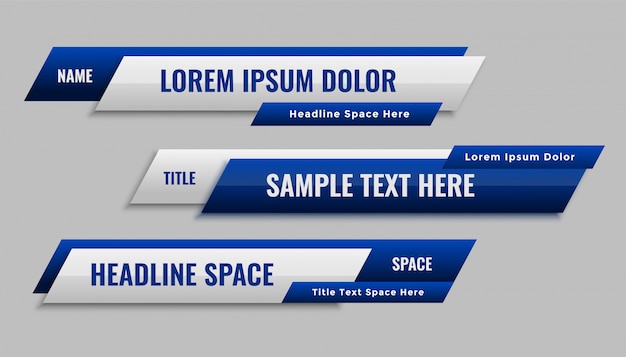 Free Psd Lower Third Templates