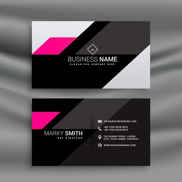 Stylish business card in abstract style
