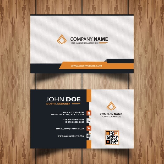 Stylish business card template Vector | Free Download