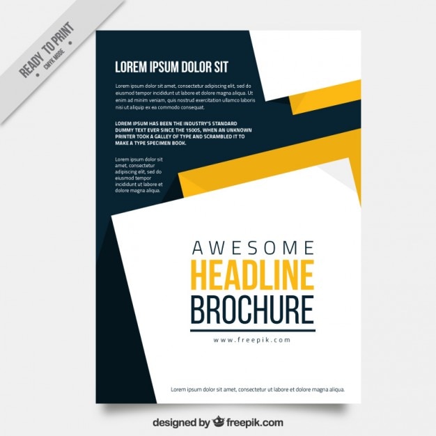 Free Vector Stylish business flyer 