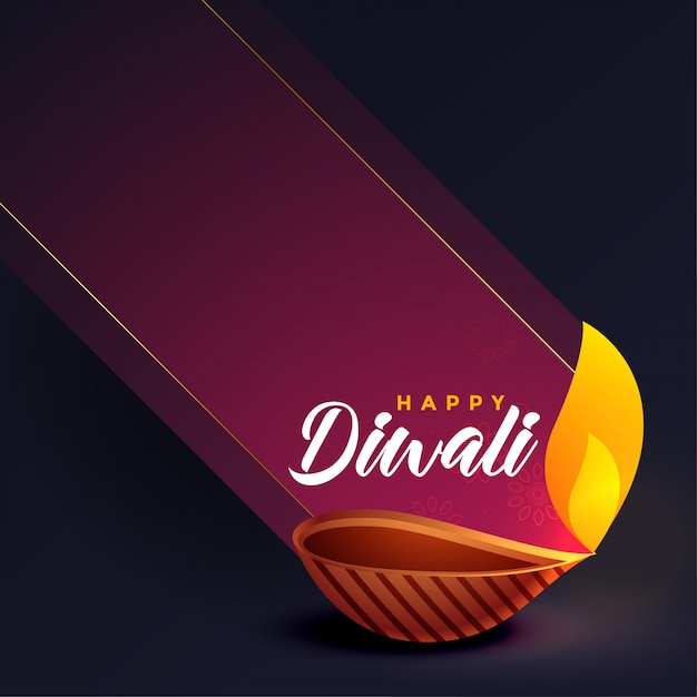 Stylish diwali festival creative card\
design