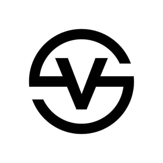 Premium Vector Stylish Letter S Symbol Combination With Letter V