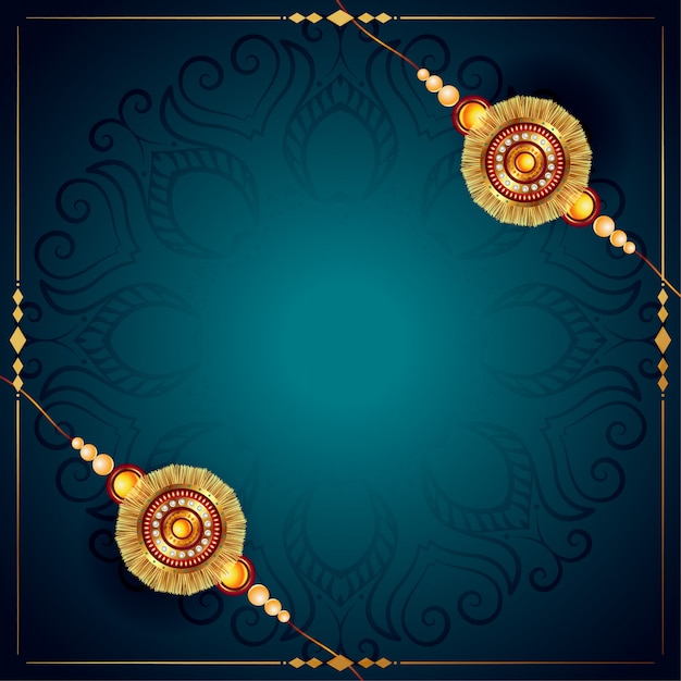 Stylish raksha bandhan rakhi festival design background | Free Vector