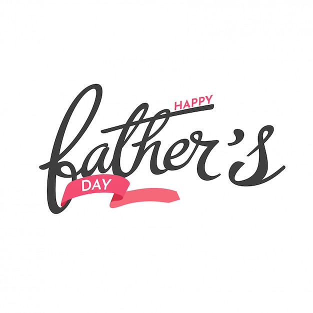 Premium Vector Stylish Text Happy Father S Day On White Background