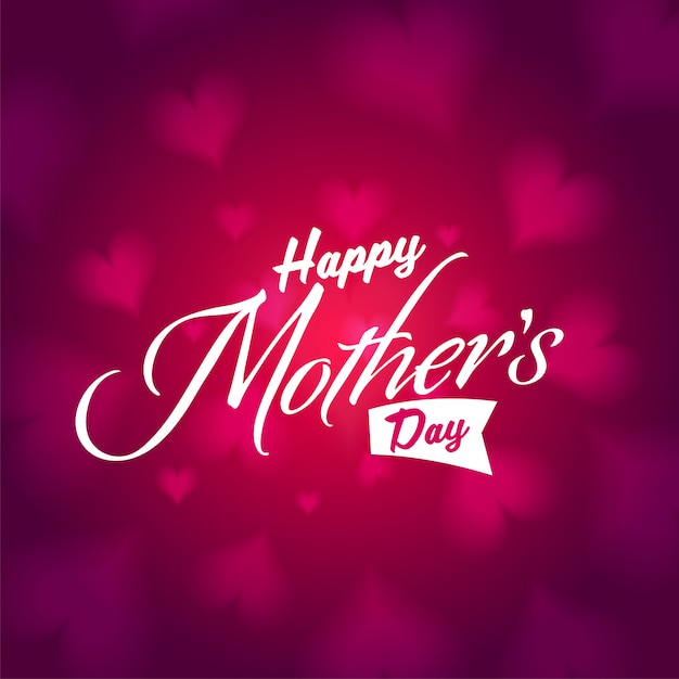 Download Stylish text happy mother's day on red heart shape ...