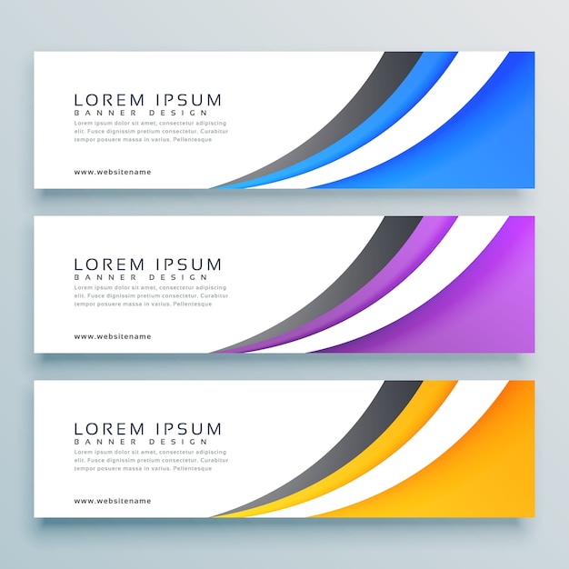 Download Stylish vector headers banner design Vector | Free Download