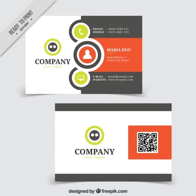 Download Download Vector Stylish Visiting Card With Yellow Details Vectorpicker PSD Mockup Templates