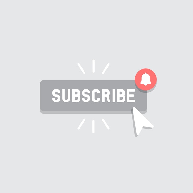 Premium Vector Subscribe Button