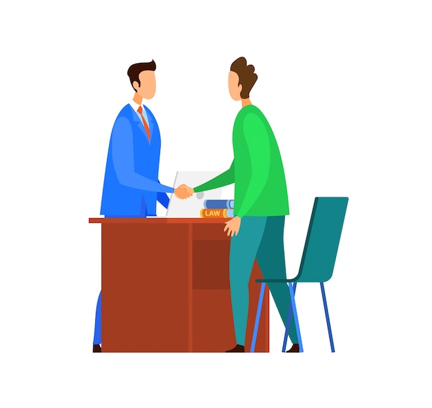 Successful negotiations, agreement illustration | Premium Vector