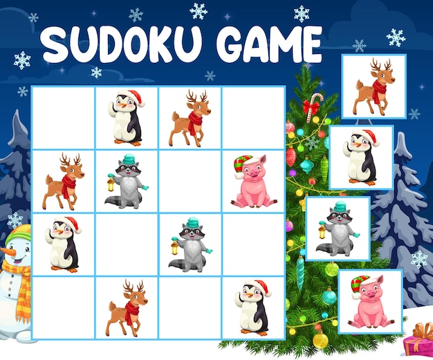 premium-vector-sudoku-game-or-puzzle-with-vector-christmas-tree-and