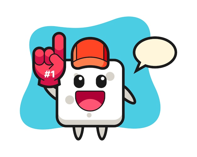 Download Free Sugar Cube Illustration Cartoon With Number 1 Fans Glove Cute Use our free logo maker to create a logo and build your brand. Put your logo on business cards, promotional products, or your website for brand visibility.