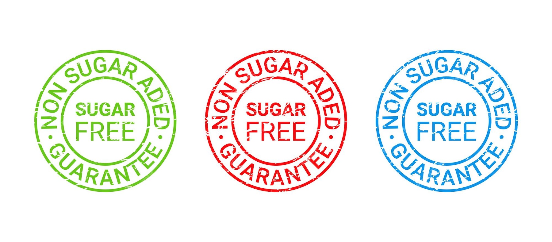 Premium Vector | Sugar free stamp. non sugar added icon. vector ...