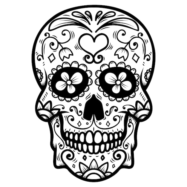 Printable Dia De Los Muertos Skull - Printable Word Searches