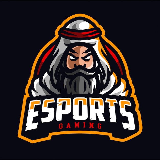 Sultan Esport Gaming Logo Premium Vector