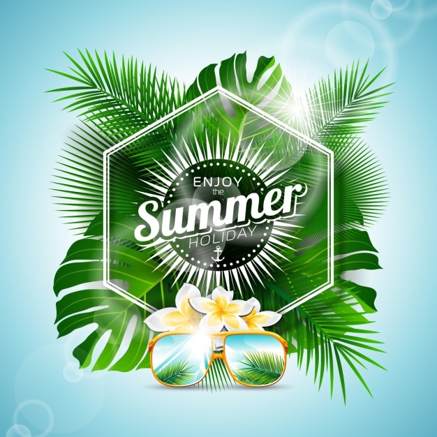 Download Free Vector | Summer background design