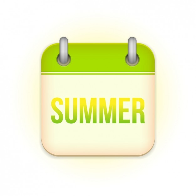 Summer calendar design Vector Free Download