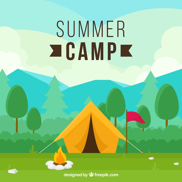 Summer camp background