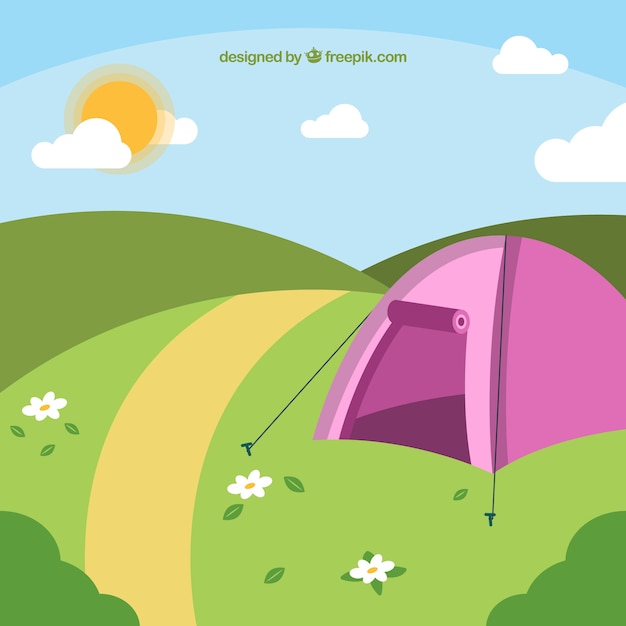 Download Free Vector | Summer camp background