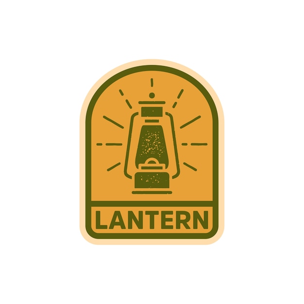 Download Summer camp lantern logo badge icon vector illustration ...