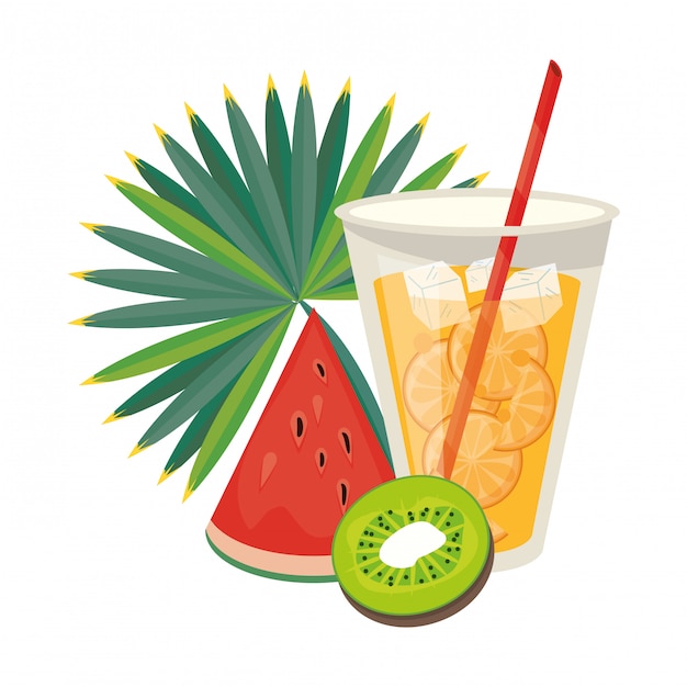 Premium Vector Summer Cartoons Drinks And Cocktails