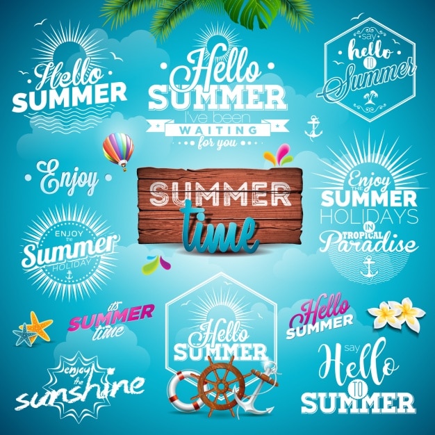 Download Free Vector | Summer designs collection