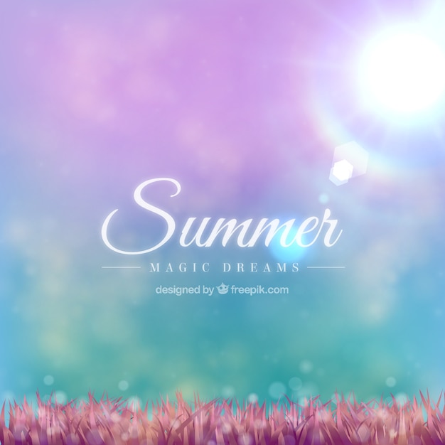 Summer dreams background Vector | Premium Download