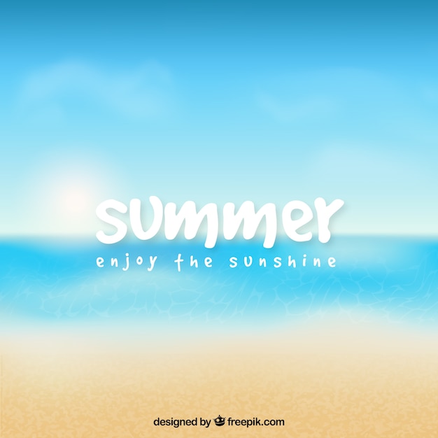 Summer, enjoy the sunshine Vector | Premium Download