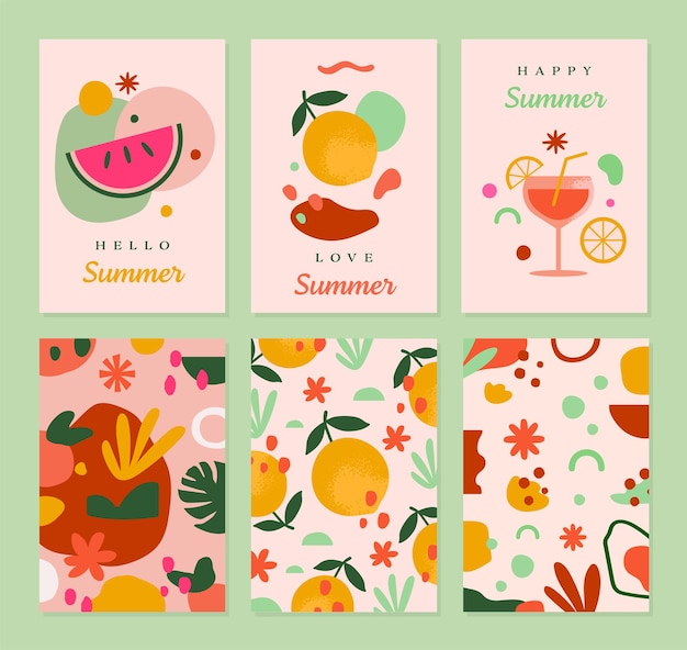 premium-vector-summer-greeting-cards-template-in-vector