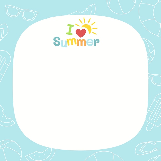 Premium Vector | Summer holiday template